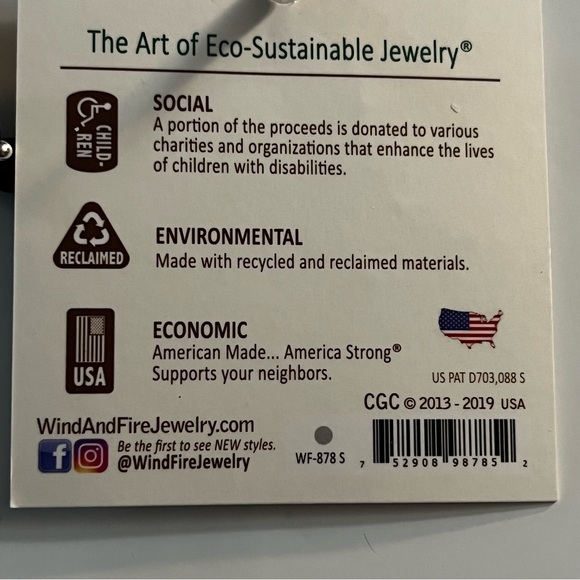 🛍 NWT 🛍WIND AND FIRE AMETHYST BRACELET 🛍 - Picture 7 of 9